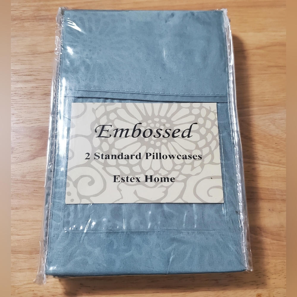 2 Standard Embossed Pillowcases